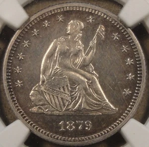1879 Seated Liberty Quarter 25c NGC Certified PF61 Nice for the Grade! - Picture 1 of 4