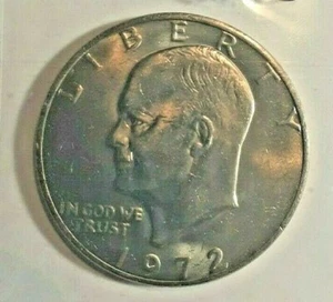 1972 Eisenhower Dollar uncirculated clad - Picture 1 of 4