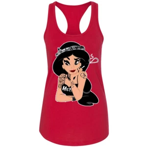 Rockstar Jasmine Gothic Prinzessin Racerback Tank Top lustig Disney Urlaub - Bild 1 von 11
