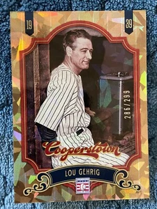 LOU GEHRIG #286/299 2012 PANINI COOPERSTOWN CRYSTAL COLLECTION MINT - Bild 1 von 2