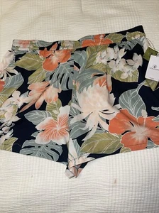Volcom Shorts Beach Bandit Floral Tropical Multicolor Printed Shorts Womens XL - Picture 1 of 6