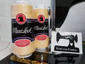 LEGHORN Maxilock All Purpose Overlocker Thread, solid colour poly thread, sewing - Picture 1 of 1