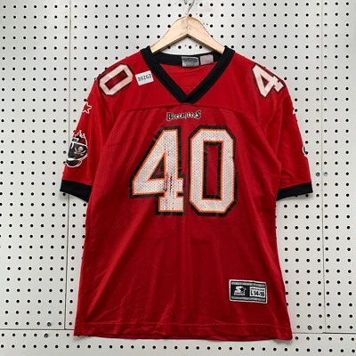 VTG Tampa Bay Buccaneers Alsott Starter Jersey Youth Boys Large 14/16 Red 20x26 - Image 1 of 4