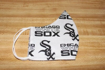  MLB CHICAGO WHITE SOX MASCARILLA HECHA A MANO EN EE. UU. LAVABLE  Foto 1 de 4
