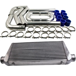 600x300x76mm Intercooler + 3" 76mm Intercooler Tubo Tubazioni Kit Universal - Picture 1 of 9