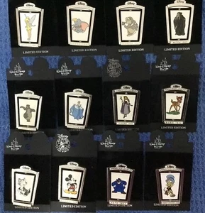 Disney complete, set 12 pin animation, legends Tinker Bell Figro many characters - Picture 1 of 4