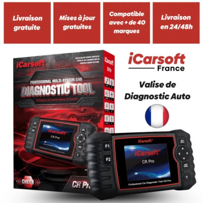 ✅ Outil Diagnostic auto| iCarsoft CR Pro en Français | Mises à jour gratuites ✅