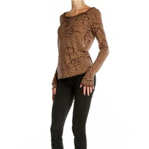 MARC by MARC JACOBS WOMEN’s BROWN MULTI FLORAL PRINT COTTON SHIRT Size-M - Picture 1 of 7