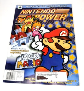 Nintendo Power Paper Mario 141 Feb 2001 w/ Comic, Pokemon Stadium 2 Poster - Picture 1 of 7
