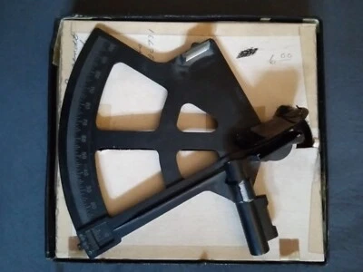 Antiguo sextante Boyce-Meier con insertos de caja originales y factura de 1947 Foto 1 de 2