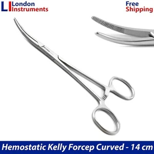 Surgical Kelly Forcep Curved Veterinary Instruments Needle Hold Grasping Forceps - Picture 1 of 5
