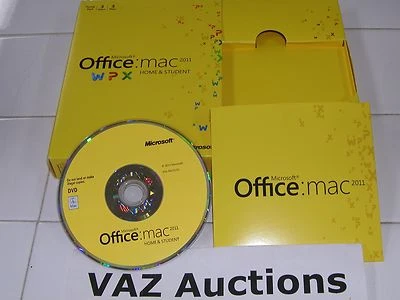 MS Microsoft Office MAC 2011 Home and Student Family Pack For 3PCs =NEW Retail= - Image 1 of 4