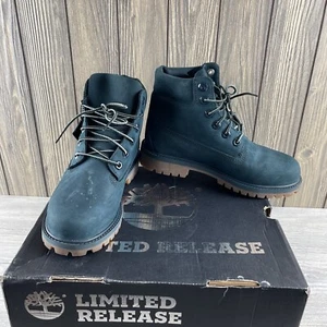 Timberland 6 pulgadas Premium Bota Junior Verde Oscuro Jóvenes Niños Talla: 4 - Imagen 1 de 17