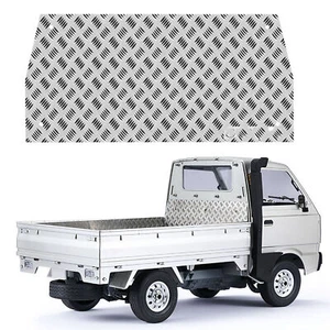 Stainless Steel Anti-skid Plate Upgrade Set for WPL D12 Mini Truck Model RC Car - Picture 1 of 8