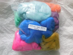 200g Pack Merino Wool Tops 9 Colours Roving Felting Spinning Art & Crafts - Picture 1 of 2