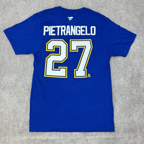 St Louis Blues Shirt Fanatics Mens Small Pietrangelo 2019 Stanley Cup Champions Cover