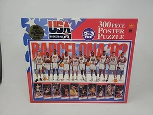 1992 NBA USA DREAM TEAM 300 Pc PUZZLE JORDAN - BIRD - MAGIC - BARKLEY SEALED NIB - Picture 1 of 3