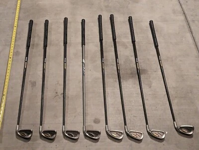 Juego de 8 hierros Ping i3 tamaño O punto blanco 2-4, 6-9, W 350 Aldila TFC grafito rígido diestro Foto 1 de 4