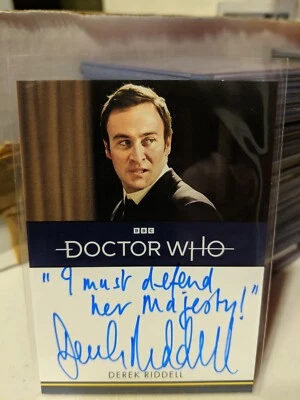 Doctor Who Serie 1-4 Derek Riddell Inscripción Autógrafo como Sir Robert MacLeish Foto 1 de 2