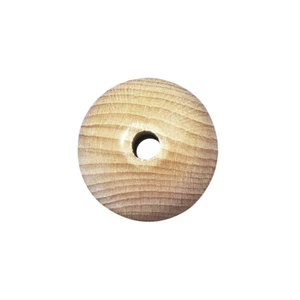 Balls Wood Unrefained, Pierced, 30mm Drill 6 MM - Picture 1 of 1