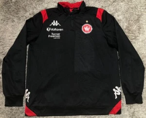 A75 Authentic Western Sydney Wanderers 1/4 Zip Sweat Top Soccer Kappa Mens L - Picture 1 of 12