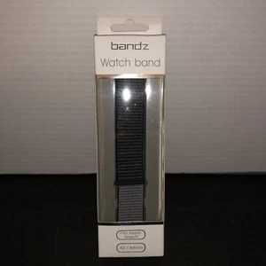BANDZ Apple Watch Band 42mm / 44mm. Adjustable Easy Strap. Grey & Black. - Picture 1 of 2