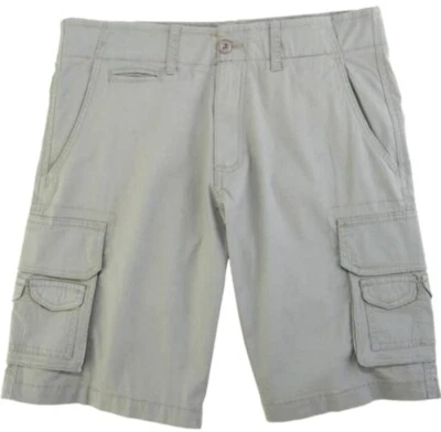 Shorts cargo arquiteto masculino cinza claro vários bolsos 100% algodão novo com etiquetas TAMANHO 40 - Imagem 1 de 4