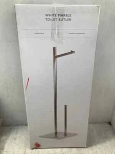 John Lewis White Marble Toilet Butler , Freestanding RRP £60 - Picture 1 of 3
