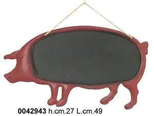 LAVAGNA A MURO IN METALLO PER CUCINA SAGOMATA A FORMA DI MAIALINO - Foto 1 di 1