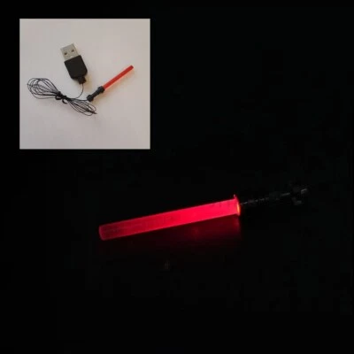 Star Wars Spada Laser con led Compatibile - lightsaber custom - con luce - jedi  - Immagine 1 di 3