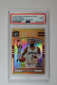 2016-17 Panini Donruss Optic KYRIE IRVING #7 Court Kings Orange Holo /199 PSA 9 - Picture 1 of 2