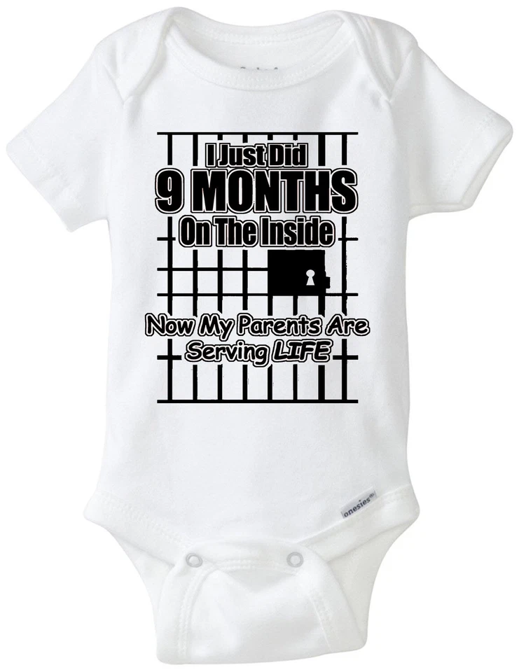 I Just Did 9 Months/ Parents Serving LIFE Funny Gerber Onesie Infant Baby Romper - Image 1 of 1