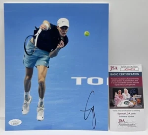 Jannik Sinner Signed 8x10 Photo Tennis Autograph World #1 Open JSA COA - Picture 1 of 3