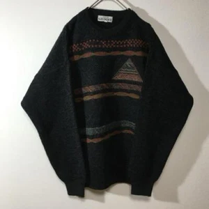 Vintage 90s LongSleeve Sweater used in JAPAN Size M - Picture 1 of 11