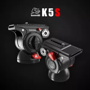 IFootage KOMODO K5S Hydraulic Pan Tilt Quick Release Fluid Head Tripod 1/4"-20 - Bild 1 von 11