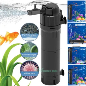 Submersible Sterilizer Filter Oxygen Clarifier Aquarium FishTank Germicidal Pump - Picture 1 of 12