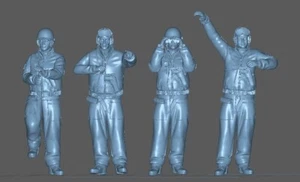 Peddinghaus-3 D Pression 1/72 72F181 4 Homme US Réservoir Équipage - Photo 1 sur 1