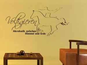 Wandtattoo Pferd Voltigieren Aufkleber Wandaufkleber für Mädchen und Erwachsene - Bild 1 von 5