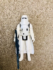 Star Wars Hoth Stormtrooper Snowtrooper Figure Icy White Stiff Original Weapon - Picture 1 of 4