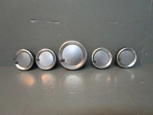 Juego de 5 perillas para lavadora Maytag, plateadas y grises W10558463 W10562155 ASMN - Imagen 1 de 4