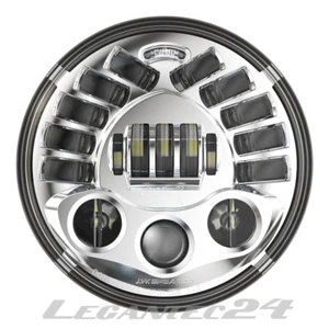 JW Speaker 8790 Adaptive 2 LED Scheinwerfer 7" Chrom Kurvenlicht E-geprüft neu - Picture 1 of 6