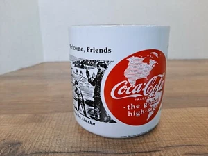 1994 Coca Cola USA Cola - Das globale hohe Zeichen - Kaffeetasse Tasse Glas DRUCKFEHLER - Bild 1 von 4