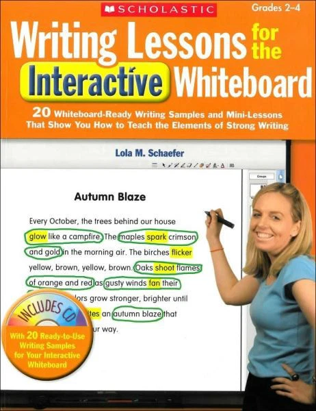 Writing Lessons for the Interactive Whiteboard Grade 2 3 4 Sealed CD 20 Samples - Image 1 of 1