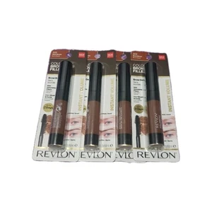 Revlon ColorStay Brow Filler Gel Volumizing Fibers 2 In 1 Brush Four Pack - Picture 1 of 4