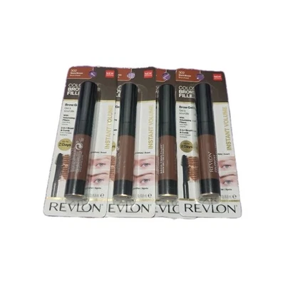 Revlon ColorStay Brow Filler Gel Volumizing Fibers 2 In 1 Brush Four Pack - Image 1 of 4
