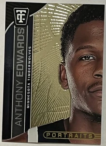 2025 Panini Totally Certified - Portraits Anthony Edwards Orange Mirror /249 - Bild 1 von 2