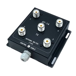 -14 4-Way Coax Remote Antenna , Convenient Switching 1.8MHz-60MHz 500W PEP3426 - Photo 1/7