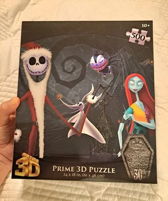 Disney The Nightmare Before Christmas Prime 3D 500 PC Puzzle 24"x18"HalloweenNEW - Image 1 of 4