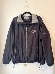 Page And Tuttle Coors Light Windbreaker Jacket Black Mens XL Lined Embroidered - Picture 1 of 4