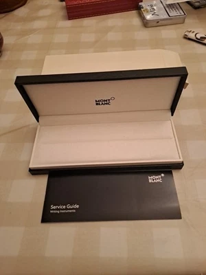 MONT BLANC Pen Box Original Case And Booklet. NEW WITH BACK BOX  - Image 1 of 4